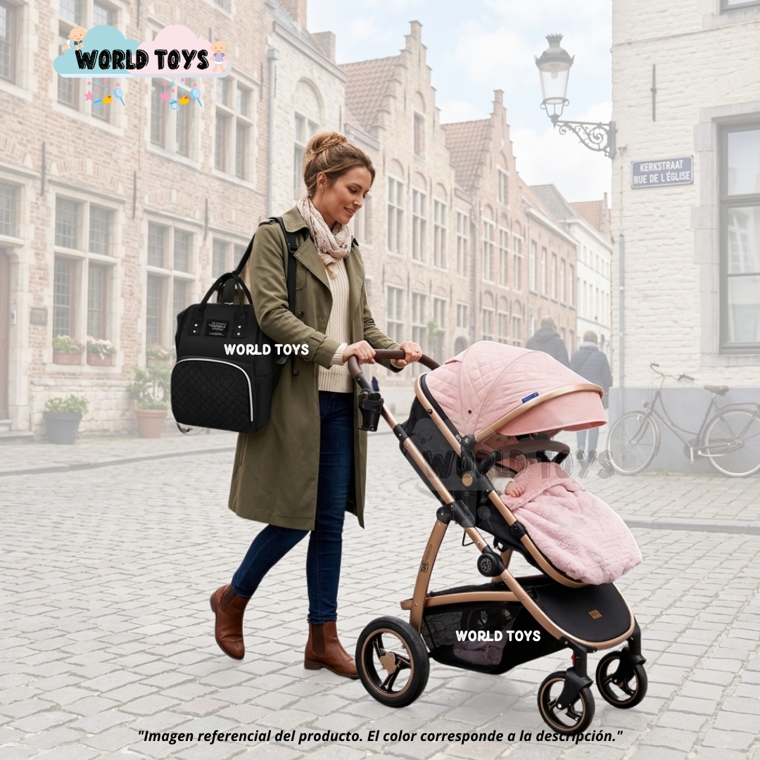COCHE MOISÉS TRAVEL SYSTEM «SPEED PRINCE» CON PORTABEBÉ Y MOCHILA PAÑALERA - 2
