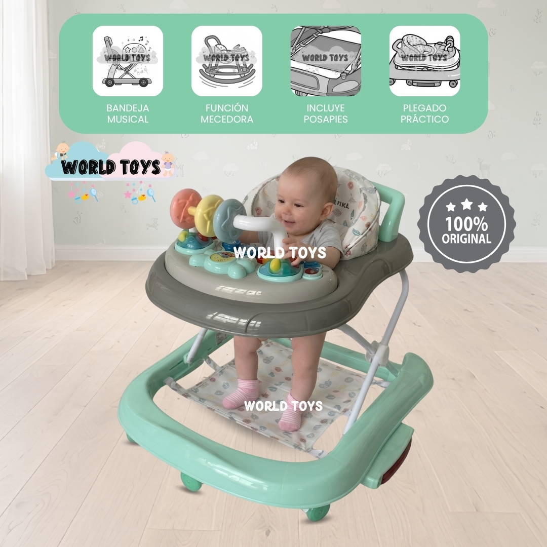 ANDADOR MECEDORA CON TABLERO DIDÁCTICO «PIKARON» EDICIÓN ESPECIAL - 1
