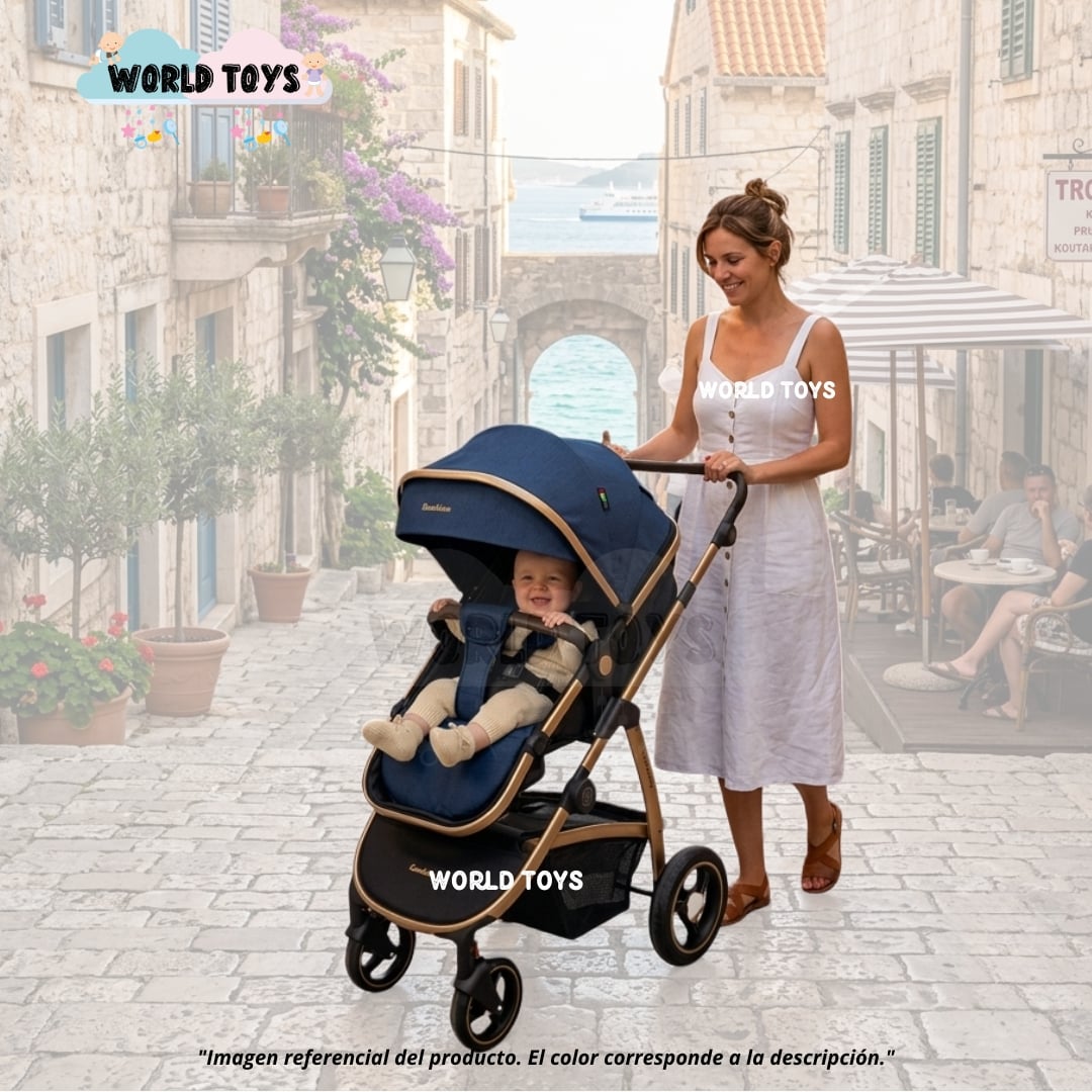 COCHE MOISÉS TRAVEL SYSTEM «SPEED PRINCE MINUS» CON MOCHILA PAÑALERA - 2