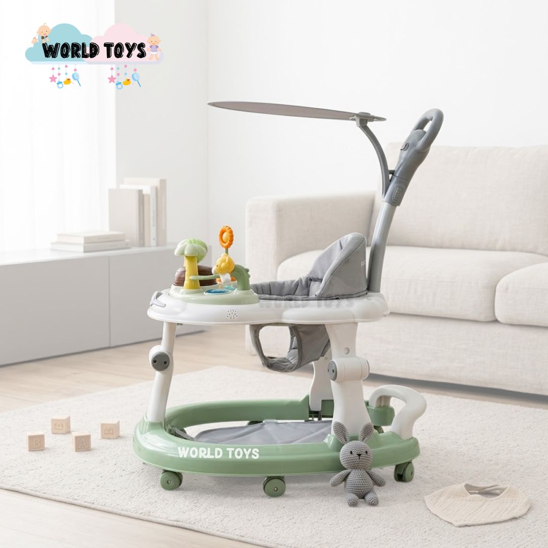 ANDADOR CON TABLERO DIDÁCTICO «FLAG» ALTURA REGULABLE - 5