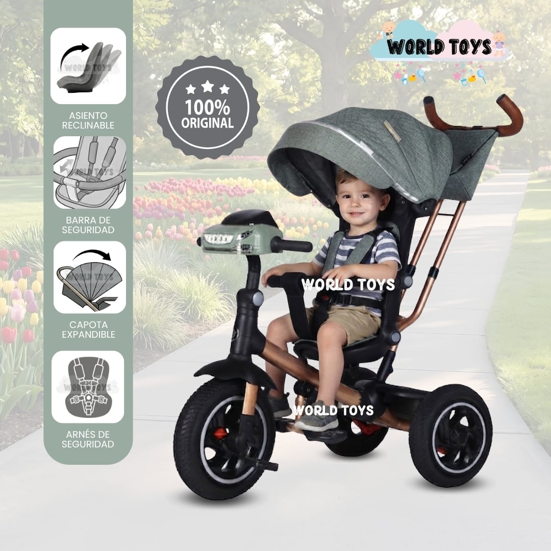 TRICICLO GUIADOR PARA BEBÉS «FOX NOVA» EDICIÓN LIMITADA - 1