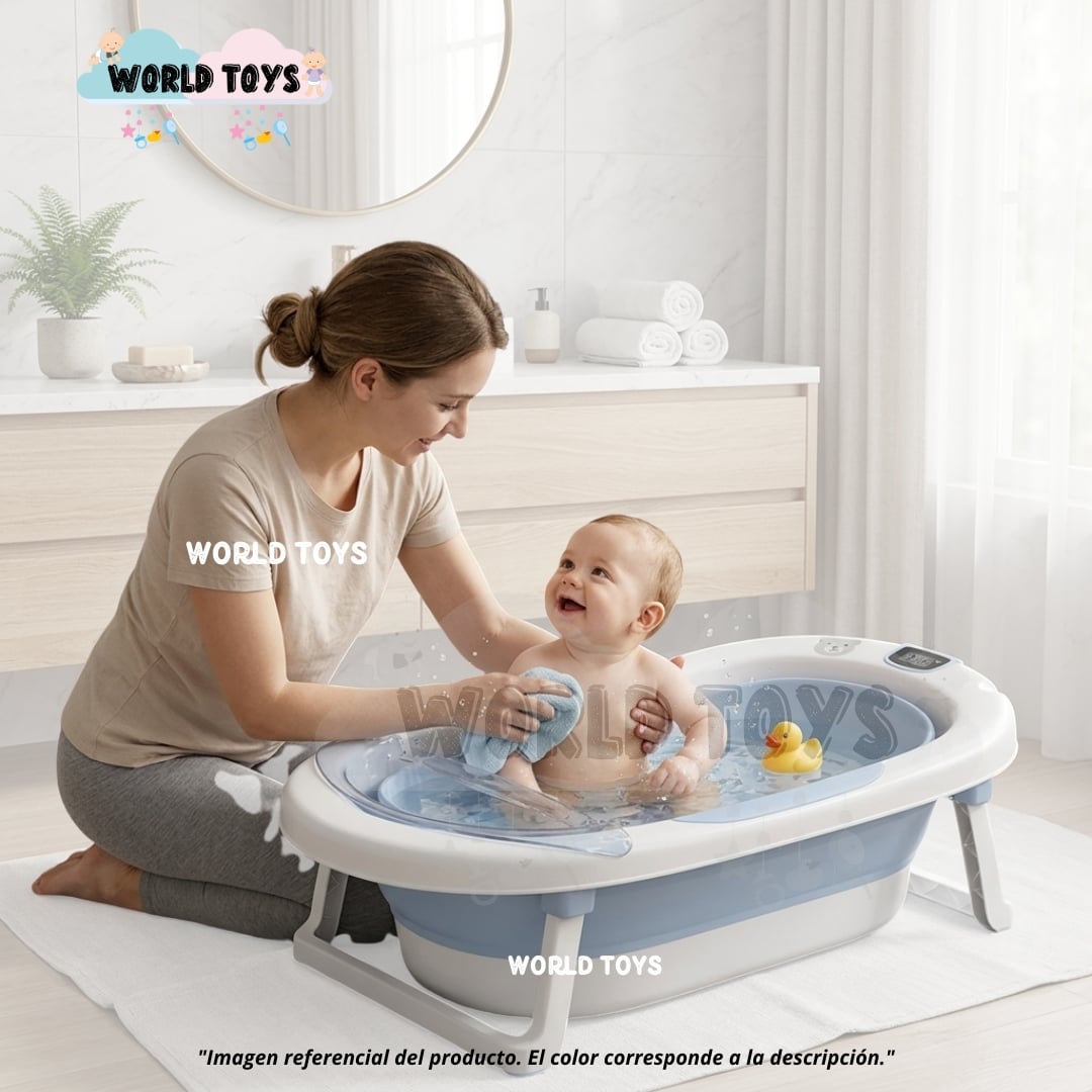 BAÑERA PLEGABLE PARA BEBÉ «JADDE PLUS» CON ACCESORIOS - 2