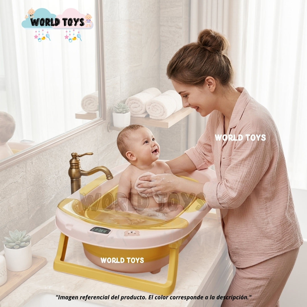 BAÑERA PLEGABLE PARA BEBÉ «JADDE PLUS» CON ACCESORIOS - 2