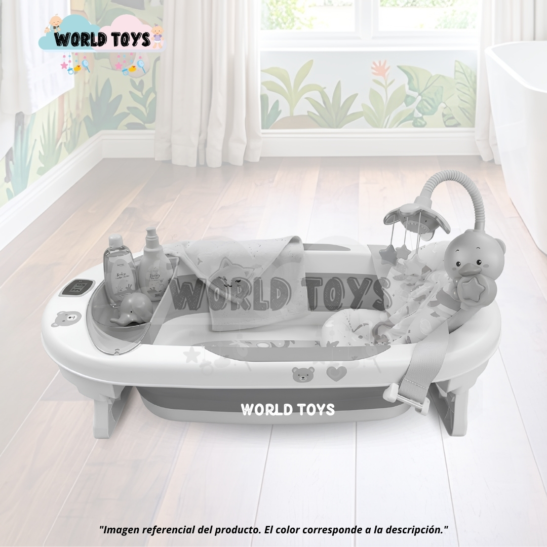 BAÑERA PLEGABLE PARA BEBÉ «JADDE PLUS» CON ACCESORIOS - 4