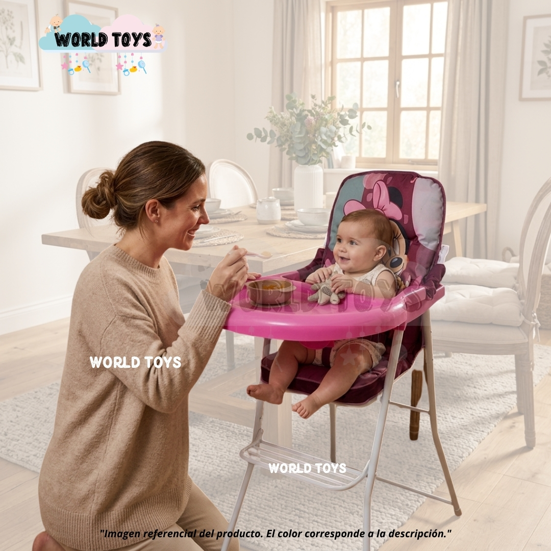 SILLA DE COMER PLEGABLE «MEESKA» CON DISEÑO RATÓN - 2