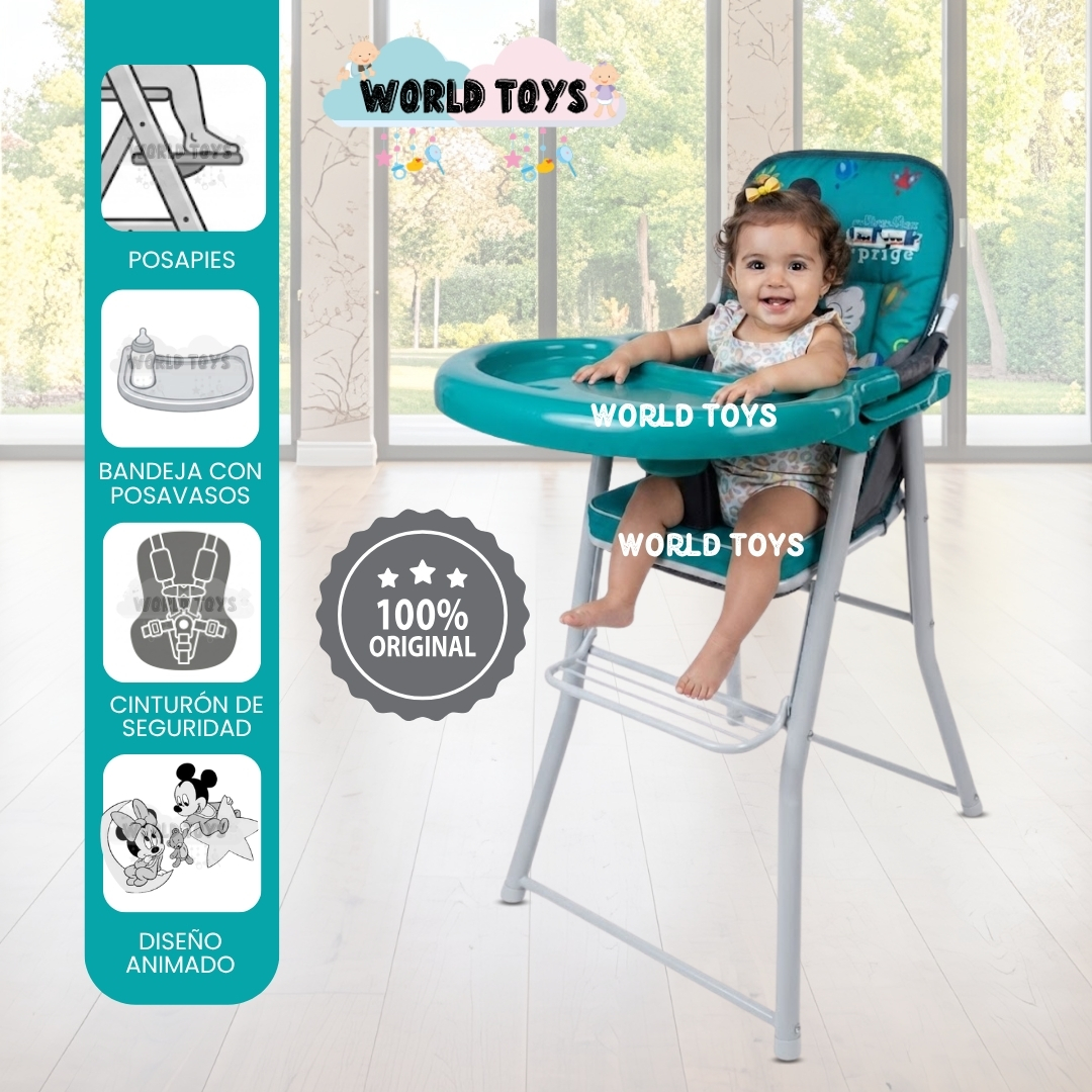 SILLA DE COMER PLEGABLE «MOUSKA» CON DISEÑO RATÓN - 1