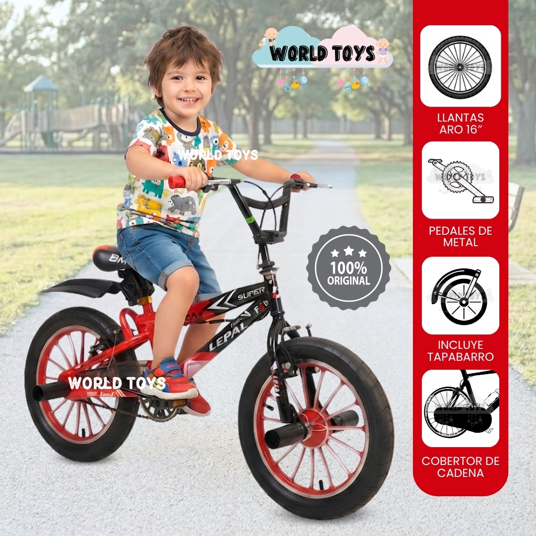 BICICLETA BMX PARA NIÑO «RUSH» ARO 16 COLECCIÓN EXCLUSIVA - 1