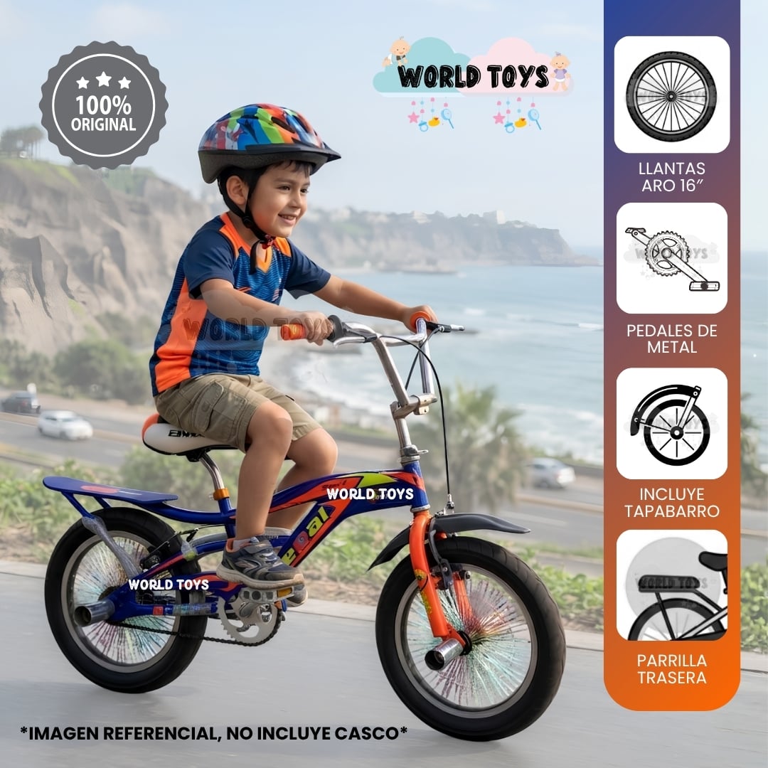 BICICLETA BMX PARA NIÑO «VOLT» ARO 16 COLECCIÓN EXCLUSIVA - 1