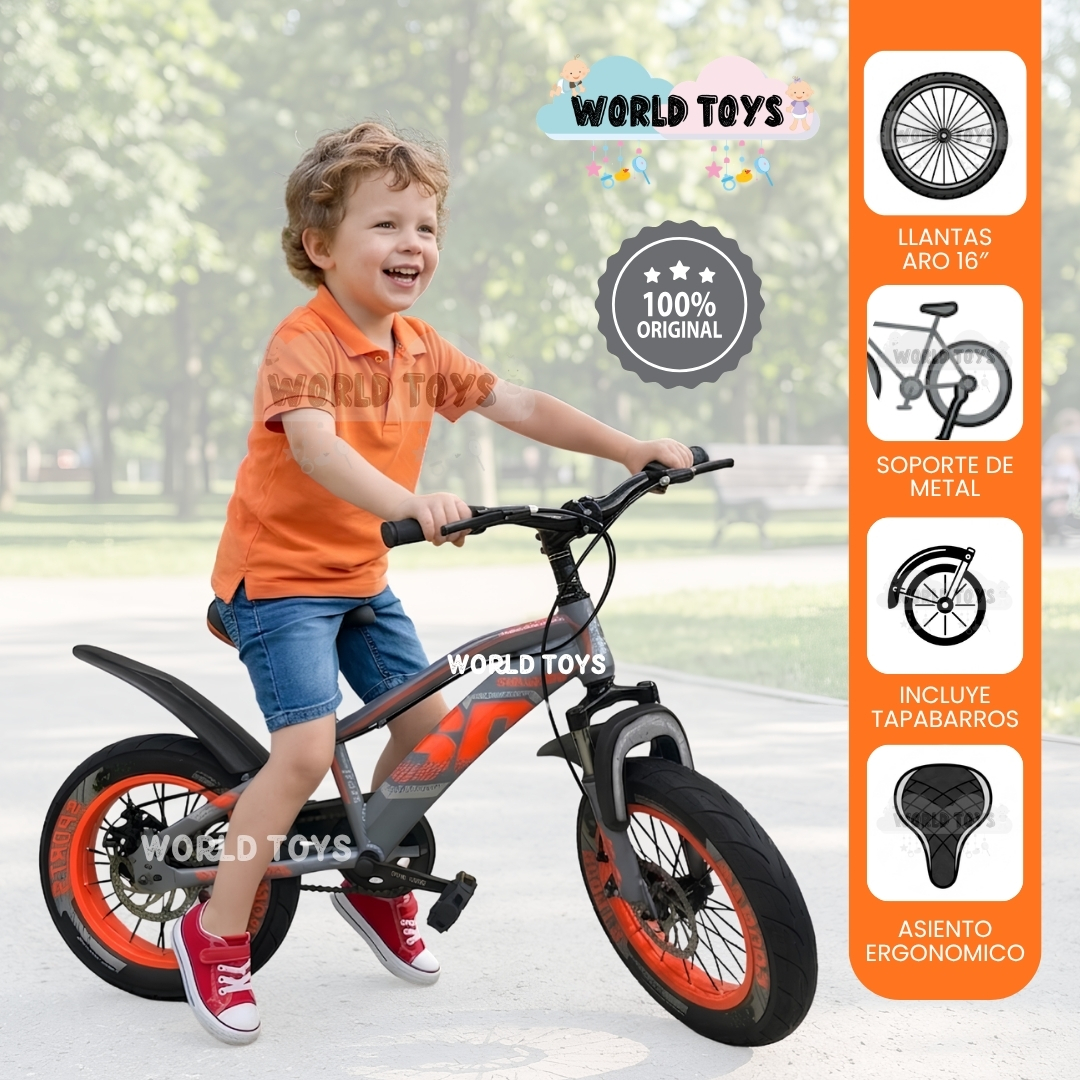BICICLETA PARA NIÑO ARO 16 «RAACER X» EDICIÓN EXCLUSIVA - 1