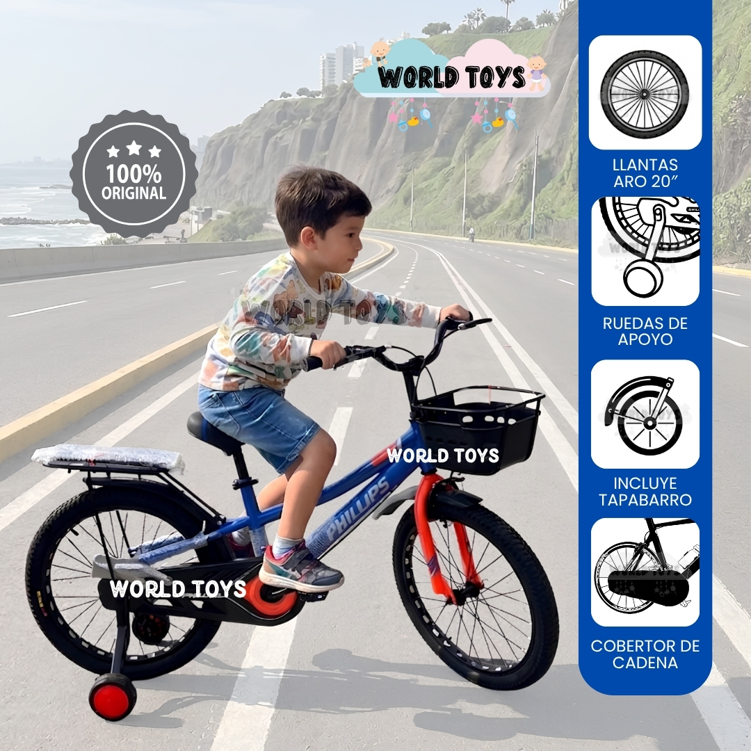BICICLETA DEPORTIVA ARO 20 «PHINES» PARA NIÑOS - 1