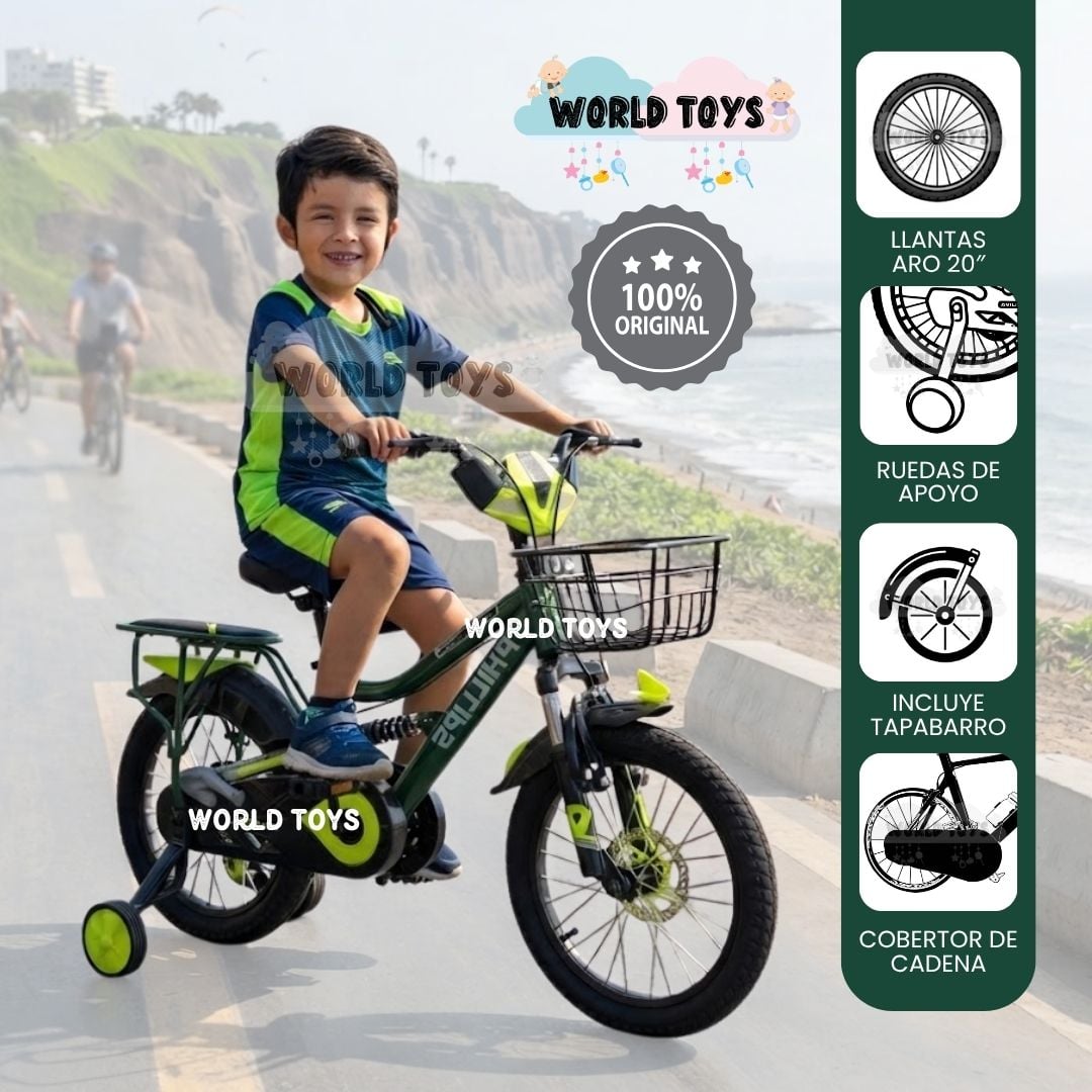 BICICLETA PARA NIÑO ARO 20 «OPTIMUS II» CON CANASTA EDICIÓN EXCLUSIVA - 2