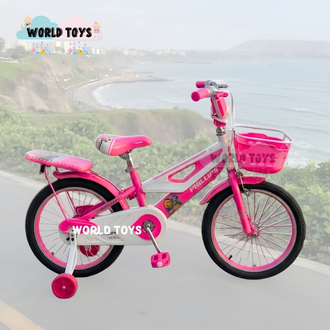 BICICLETA PARA NIÑO ARO 20 «MEGATRON» CON CANASTA EDICIÓN EXCLUSIVA LIGHT PINK - 4