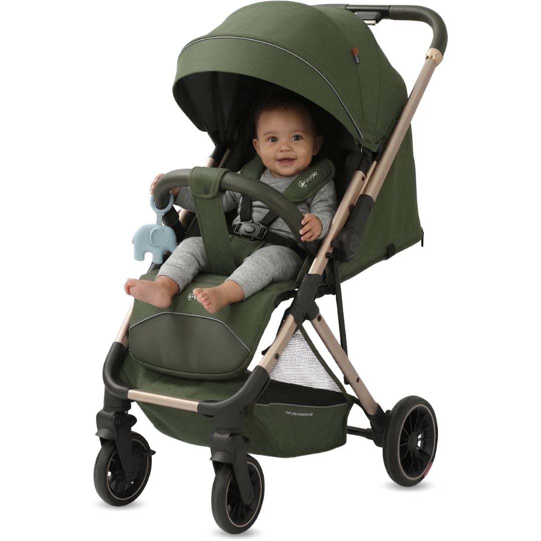 COCHE MALETA DE LUJO «YURID» KIDILO MANGO REVERSIBLE GREEN - 1