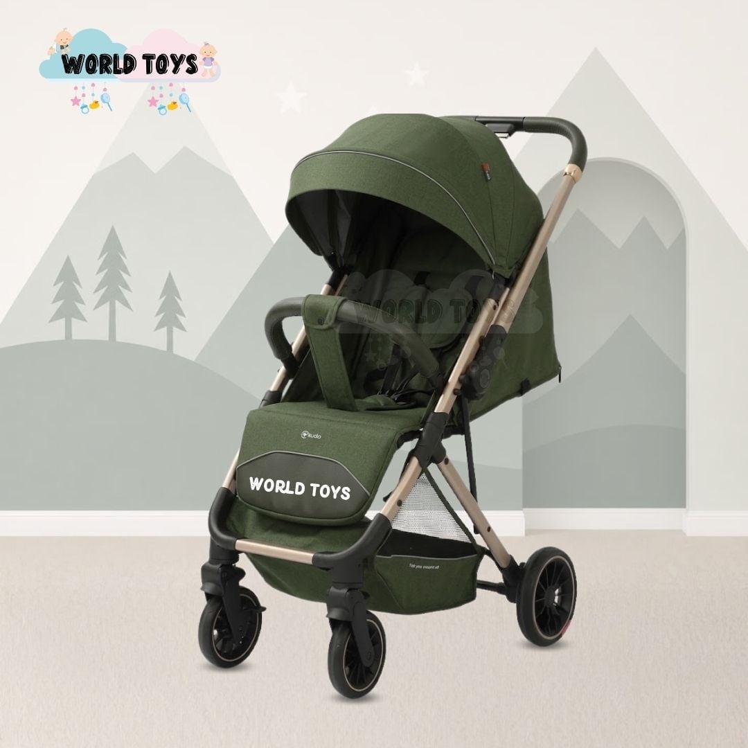 COCHE MALETA DE LUJO «YURID» KIDILO MANGO REVERSIBLE GREEN - 3