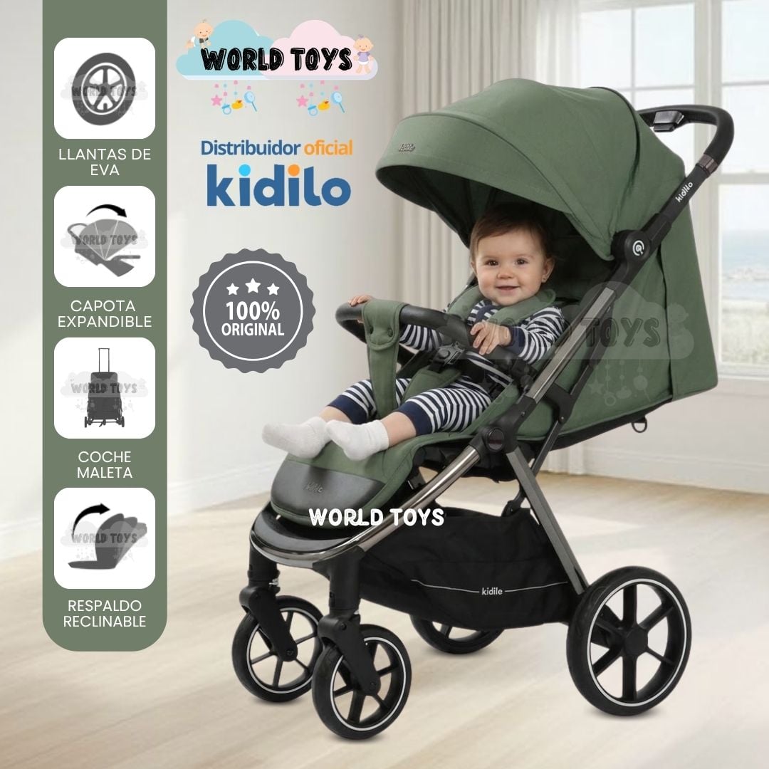 COCHE MALETA DE PASEO KIDILO «SKY DO» EDICIÓN EXCLUSIVA GREEN - 2