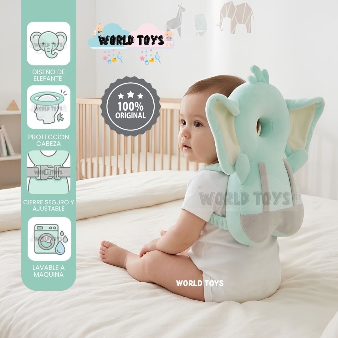 MOCHILA DE PROTECCION PARA BEBE «BABY JUNGLE» CON DISEÑO CONEJITO - 2