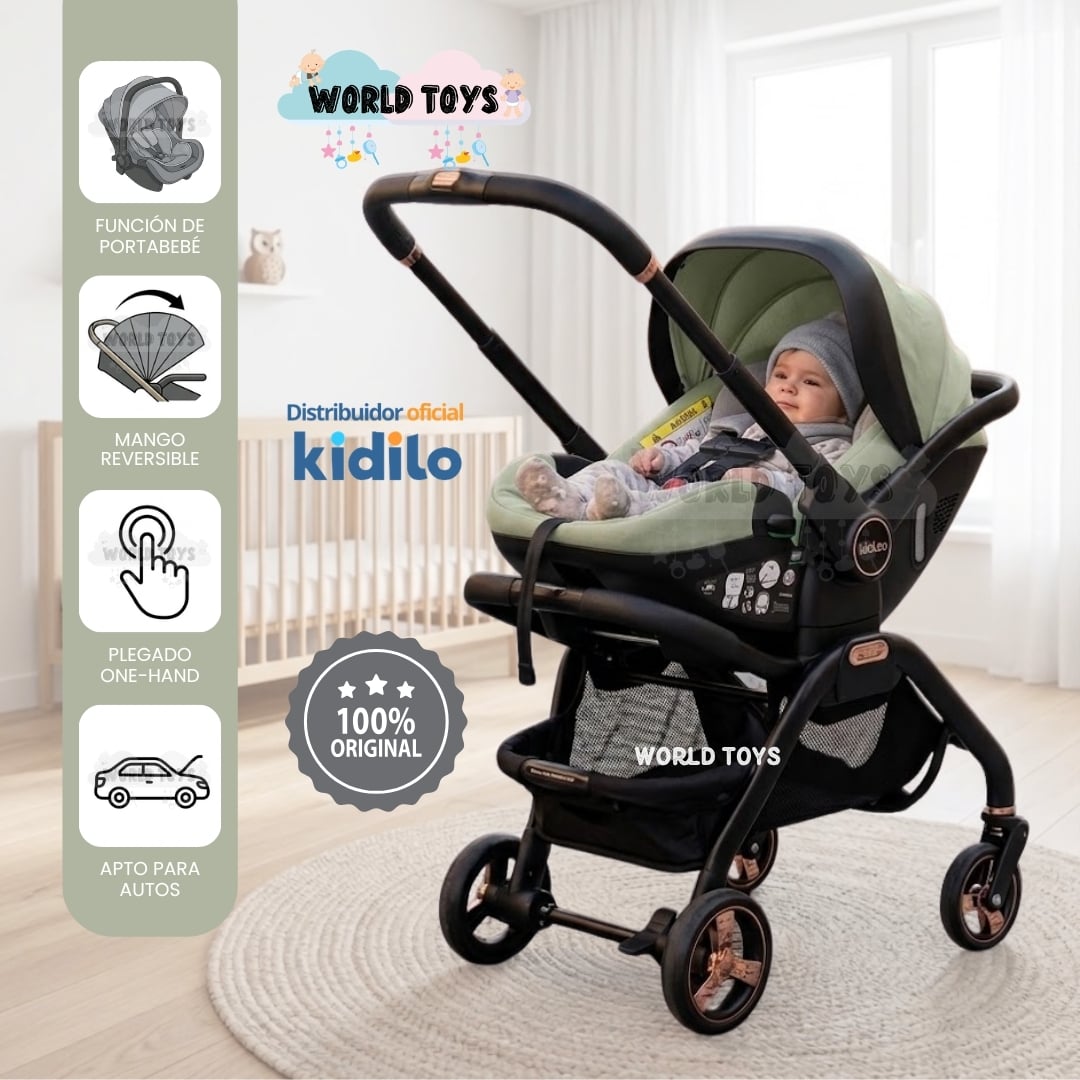 COCHE CARRIOLA  FUNCIÓN PORTABEBÉ «TRAVEL ONE» KIDILO EDICIÓN EXCLUSIVA - 2