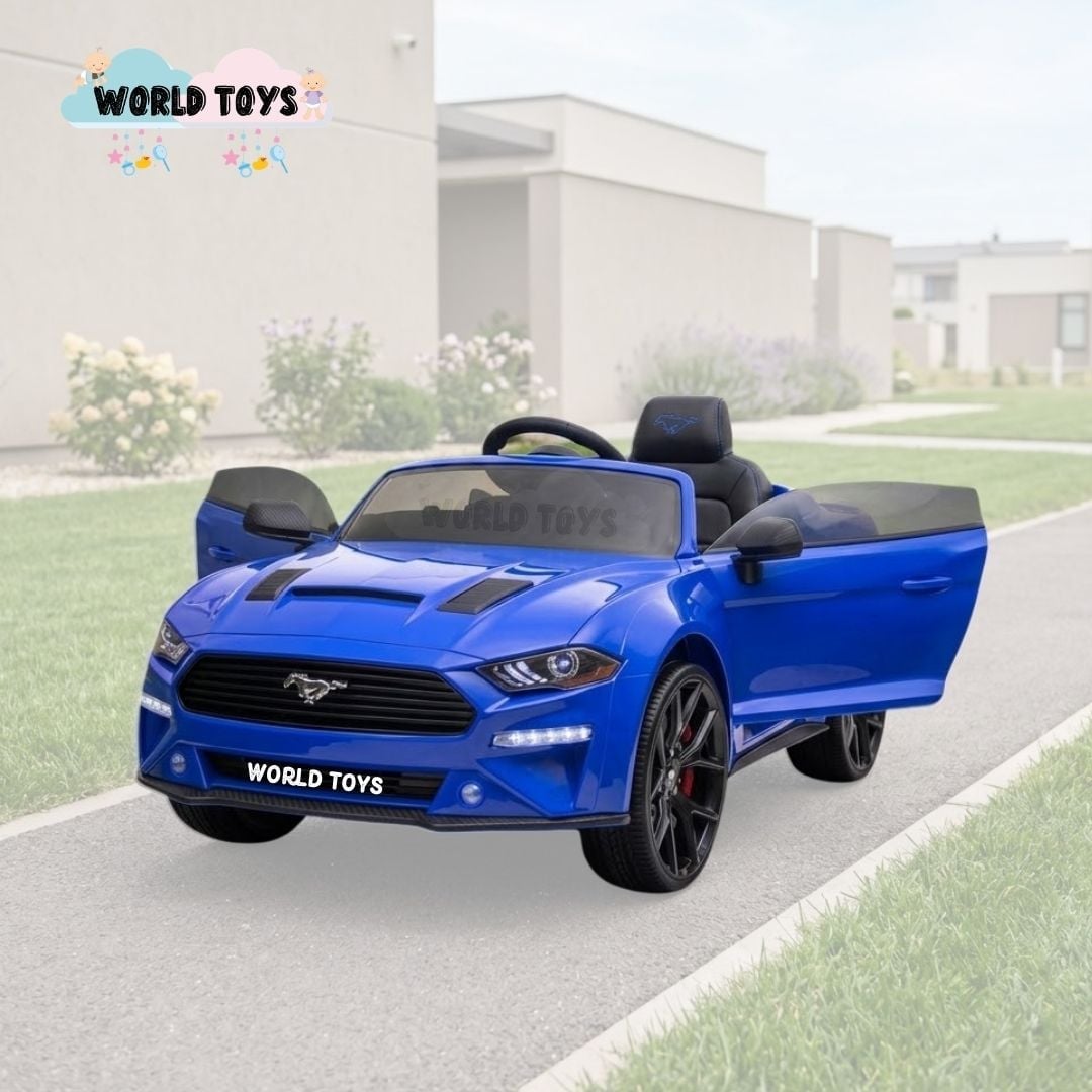 CARRO A BATERÍA MUSICAL  «MUSTANG» CON CONTROL REMOTO EDICIÓN EXCLUSIVA - 4
