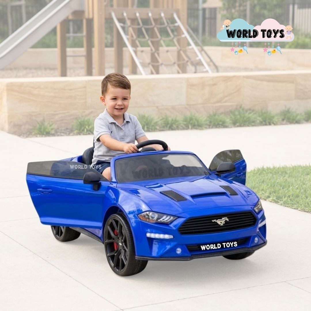 CARRO A BATERÍA MUSICAL  «MUSTANG» CON CONTROL REMOTO EDICIÓN EXCLUSIVA - 5