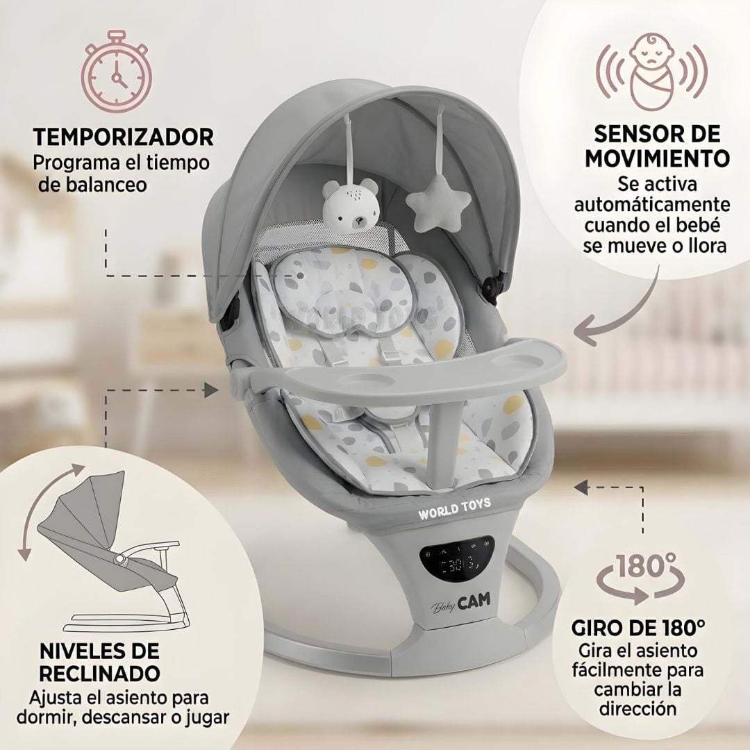 SILLA MECEDORA DIDACTICA «STAR II» CON BLUETOOTH - 3