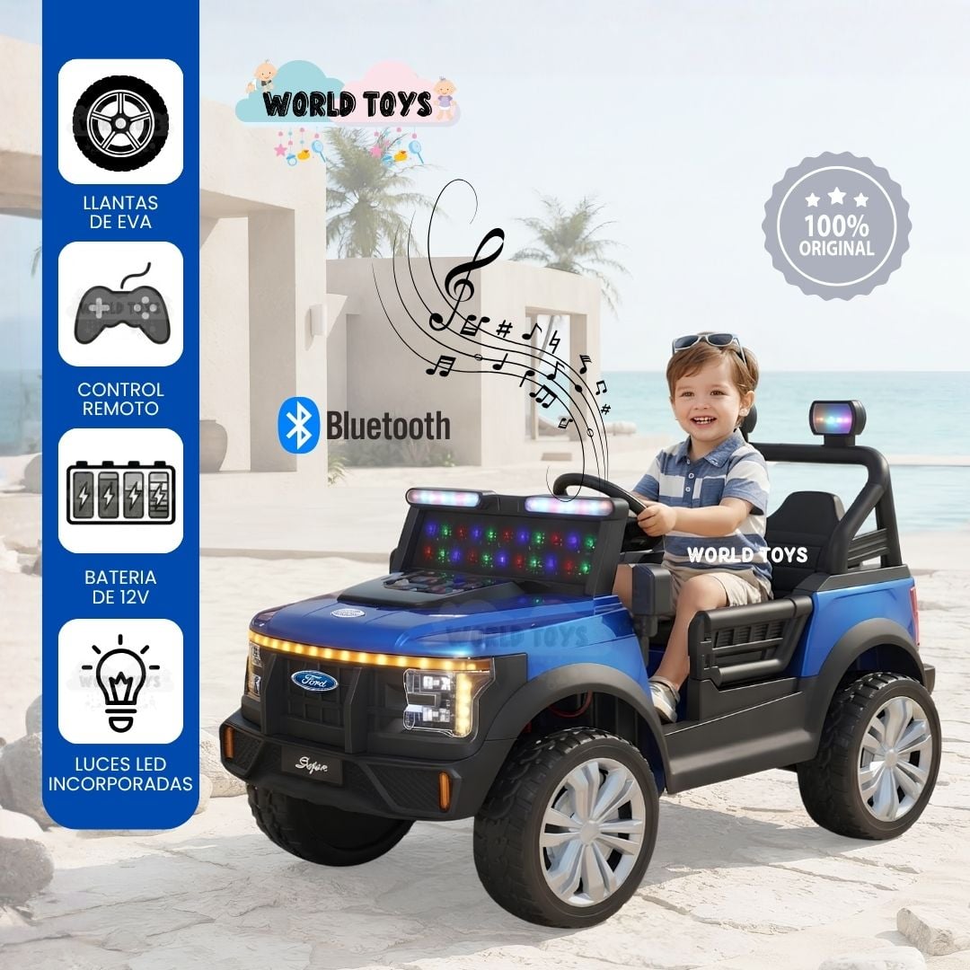MINI JEEP A BATERÍA PARA NIÑOS «FORD MABILIS» CON LUCES LED COLECCIÓN EXCLUSIVA - 2