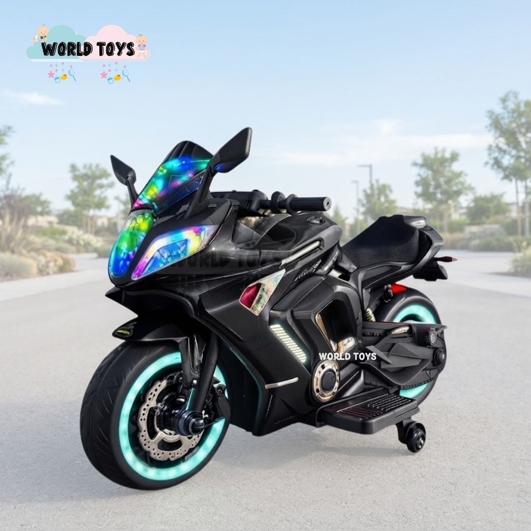MOTO A BATERÍA PARA NIÑOS «NINJA» CON LUCES LED EDICIÓN EXCLUSIVA - 4