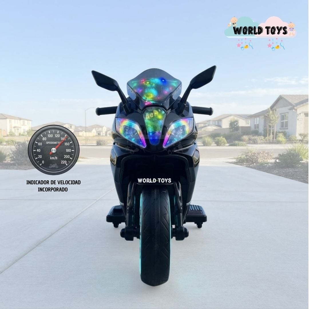 MOTO A BATERÍA PARA NIÑOS «NINJA» CON LUCES LED EDICIÓN EXCLUSIVA - 5