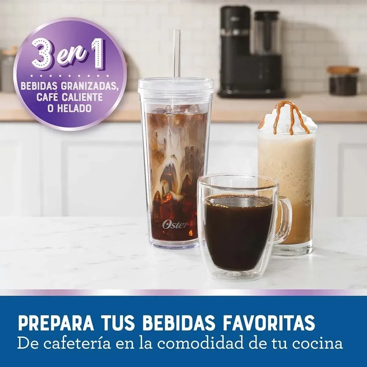 CAFETERA OSTER BVSTDC03B FRAPPÉ CON LICUADORA - 7