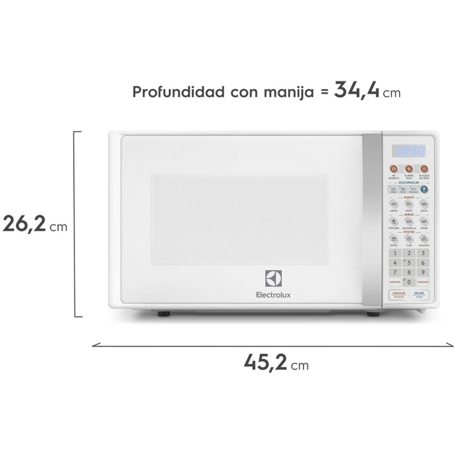 HORNO MICROONDAS 17LTS ELECTROLUX EMDO17S2GSRUW BLANCO - 3