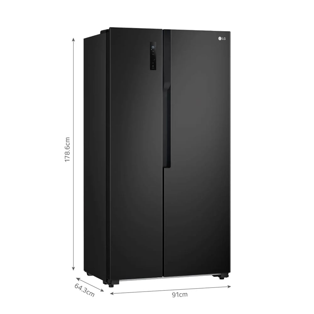REFRIGERADORA MULTI AIR FLOW SIDE LG GS51MPD 509 L NEGRO - 2