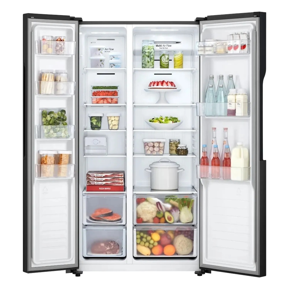 REFRIGERADORA MULTI AIR FLOW SIDE LG GS51MPD 509 L NEGRO - 4