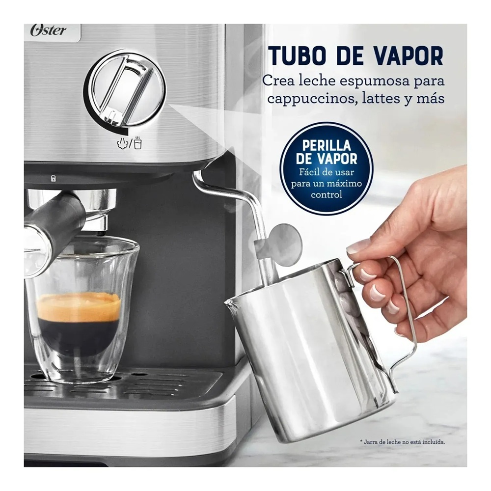 CAFETERA DE ESPRESSO COMPACTA OSTER BVSTEM5502 15 BARES - 4