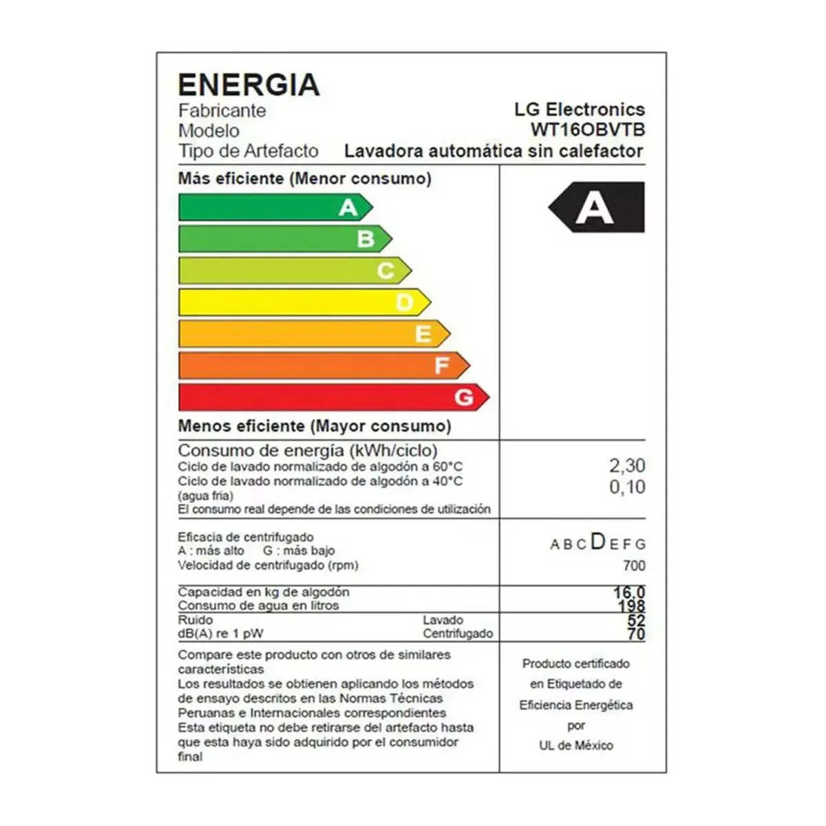 LAVADORA LG 16 KG CARGA SUPERIOR TURBODRUM™ WT16OBVTB – ONYX NEGRO - 8