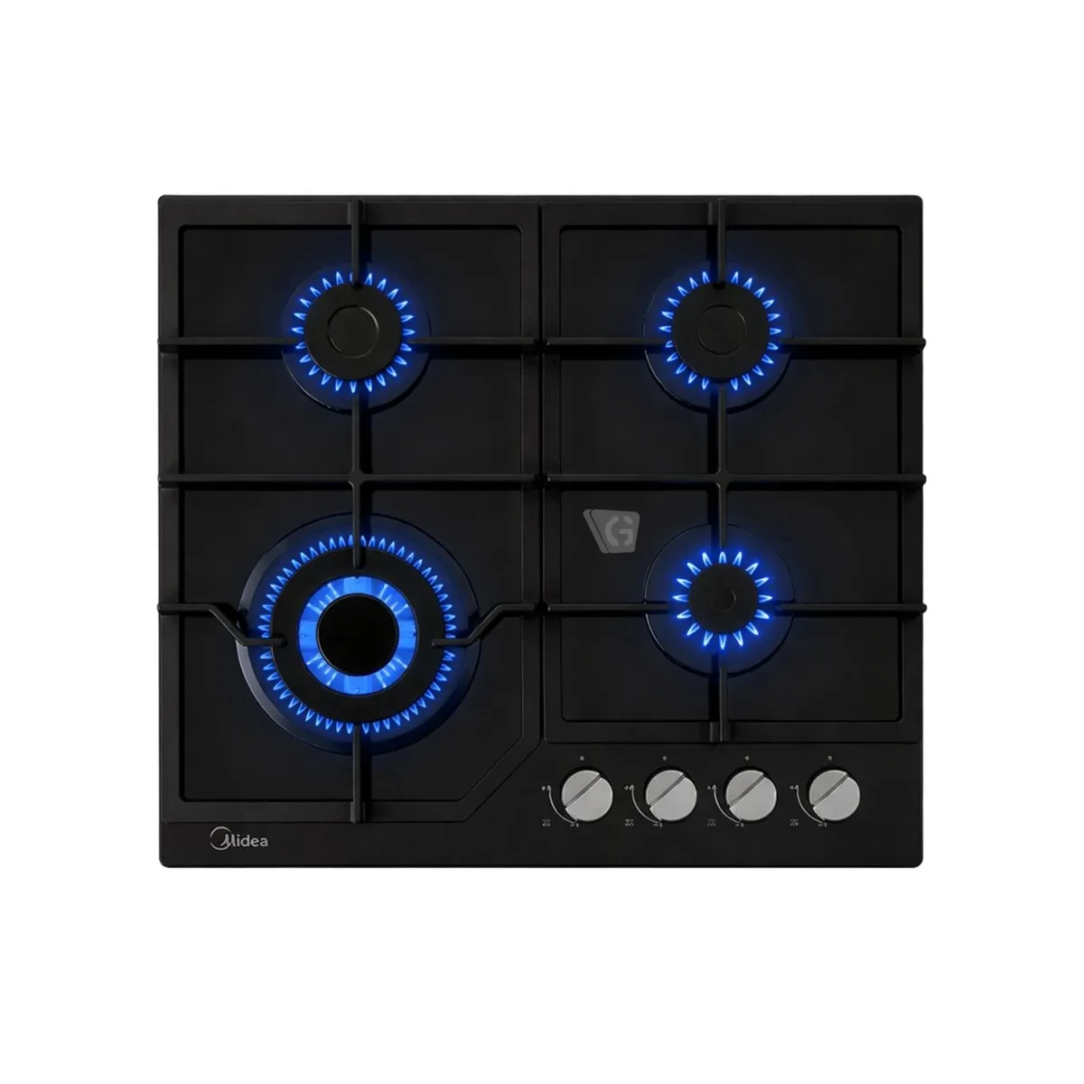 ENCIMERA EMPOTRABLE A GAS 24” - TRIPLE FLAMA NEGRO MTGB24R3402GG MIDEA - 4