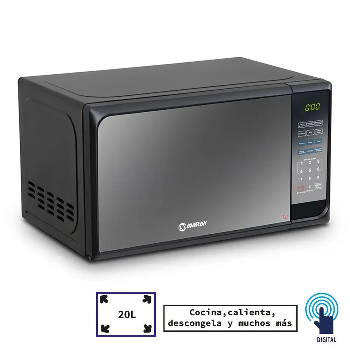 HORNO MICROONDAS MIRAY HMM-20N 20 L - 6
