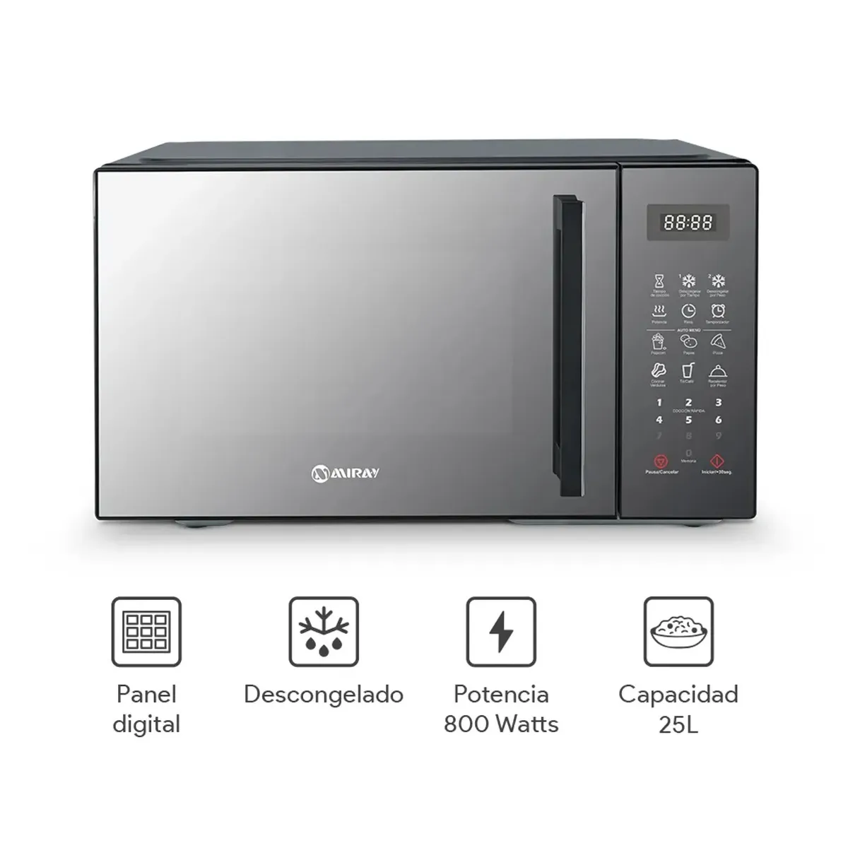 HORNO MICROONDAS MIRAY HMM-255N 25 L - 4