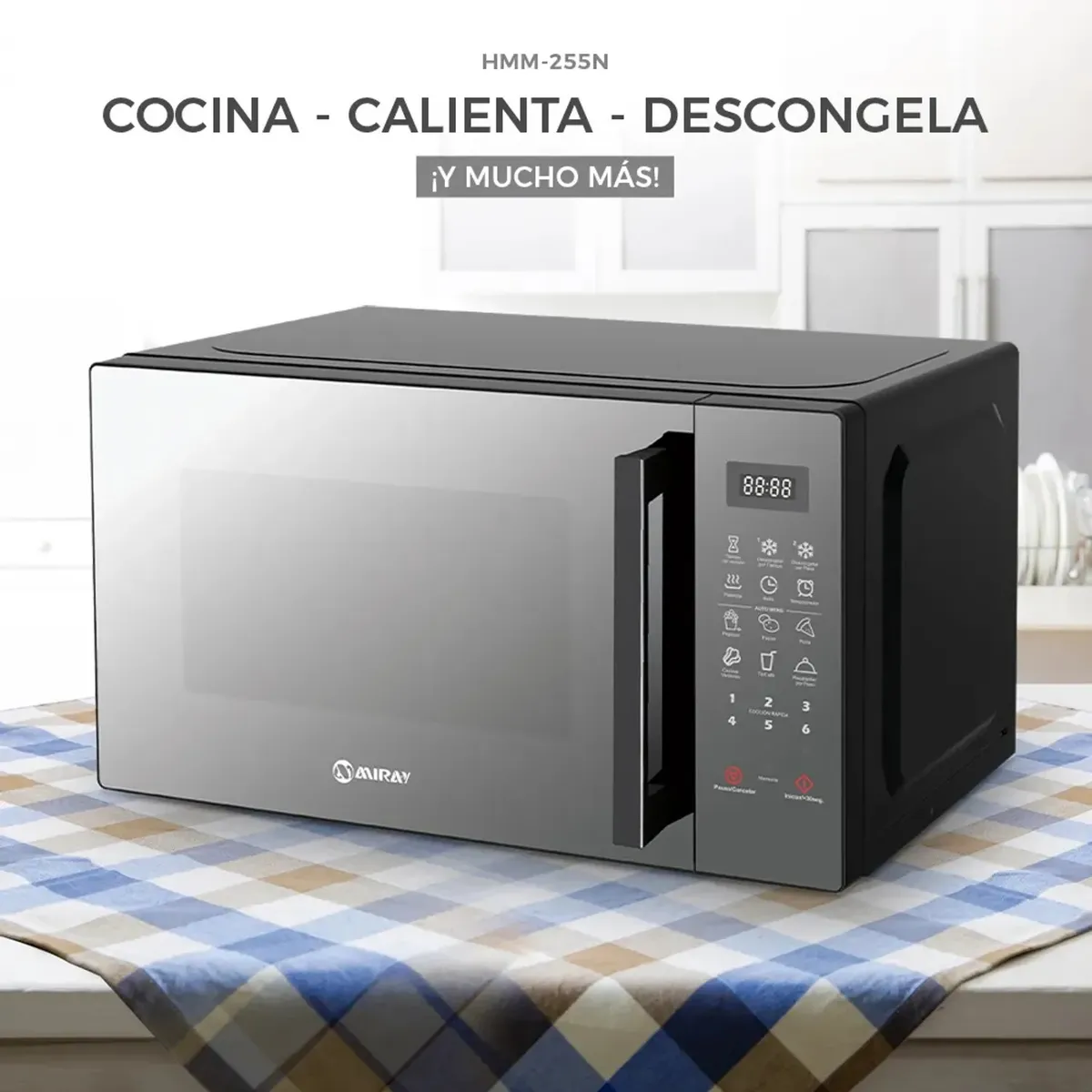 HORNO MICROONDAS MIRAY HMM-255N 25 L - 5