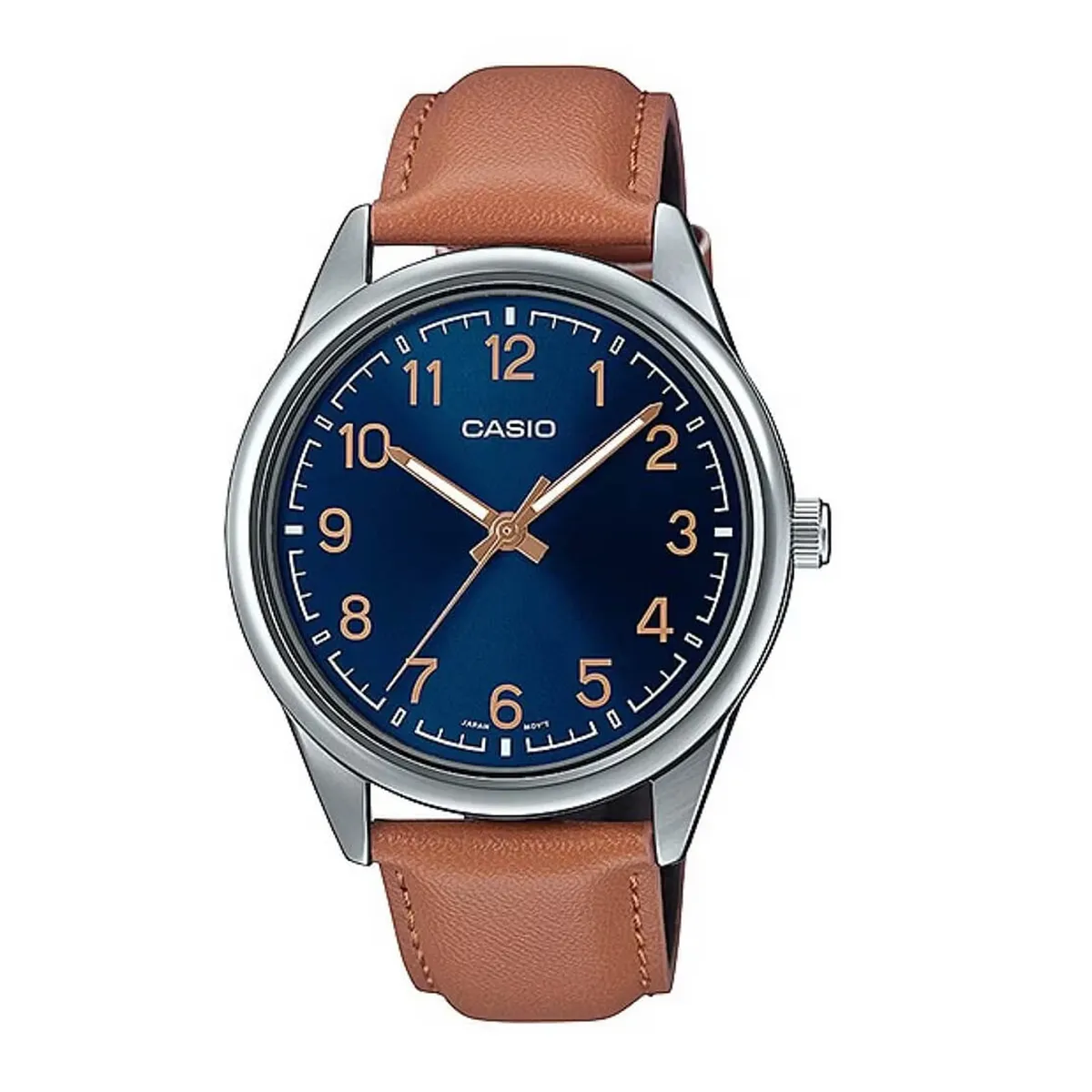 RELOJ CASIO MTP-V005L-2B4 HOMBRE CUERO MARRÓN - 1