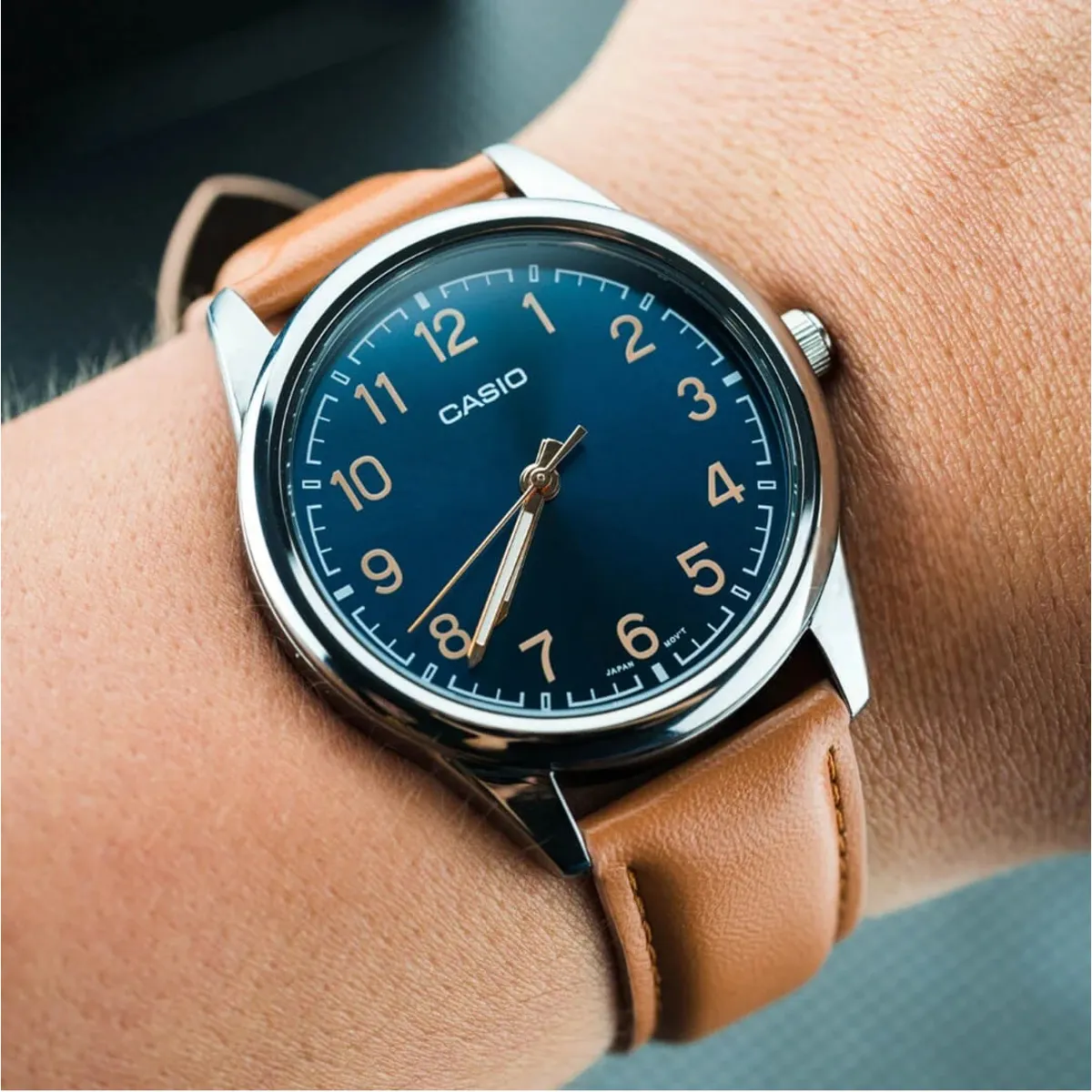 RELOJ CASIO MTP-V005L-2B4 HOMBRE CUERO MARRÓN - 2
