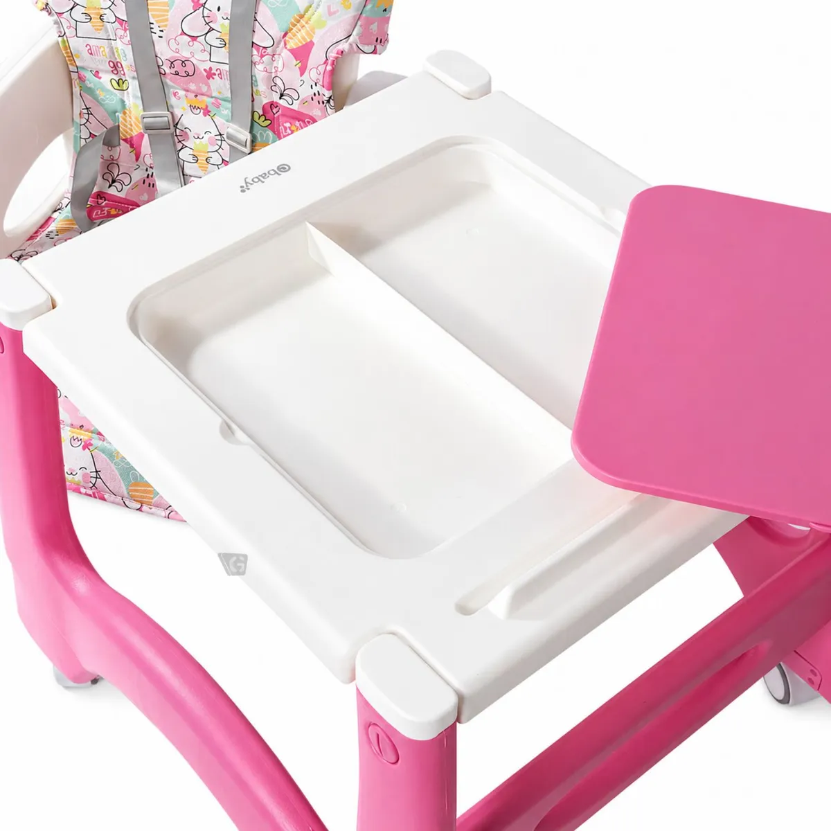 SILLA DE COMER ESCRITORIO LARA EB645-1 ROSA CONEJOS - 6