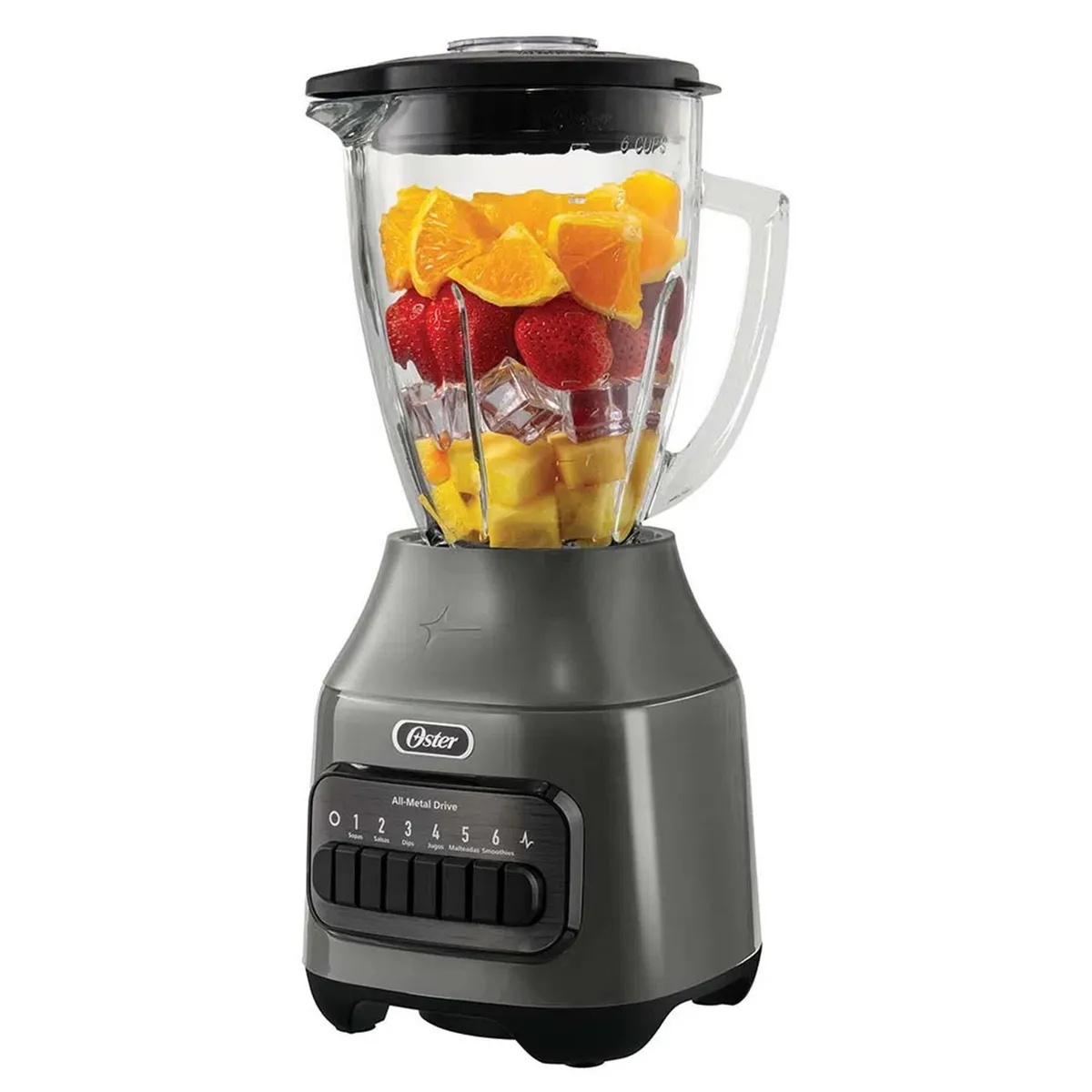 LICUADORA 1.5L OSTER CON 6 VELOCIDADES BLSTPEG GPB GRIS - 2