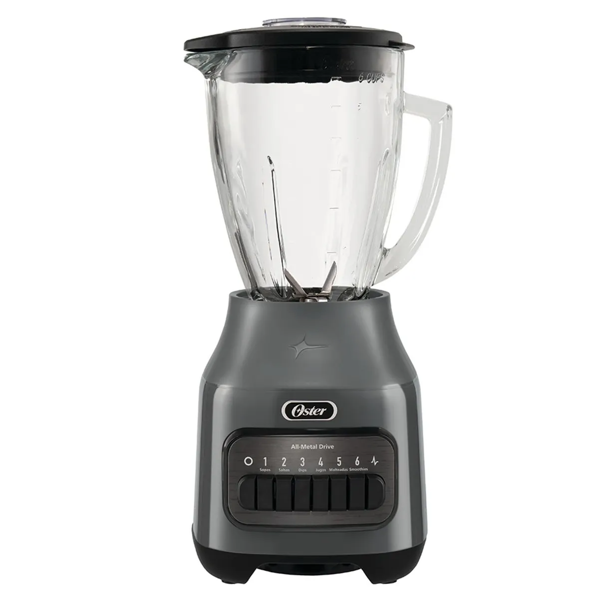 LICUADORA 1.5L OSTER CON 6 VELOCIDADES BLSTPEG GPB GRIS - 3