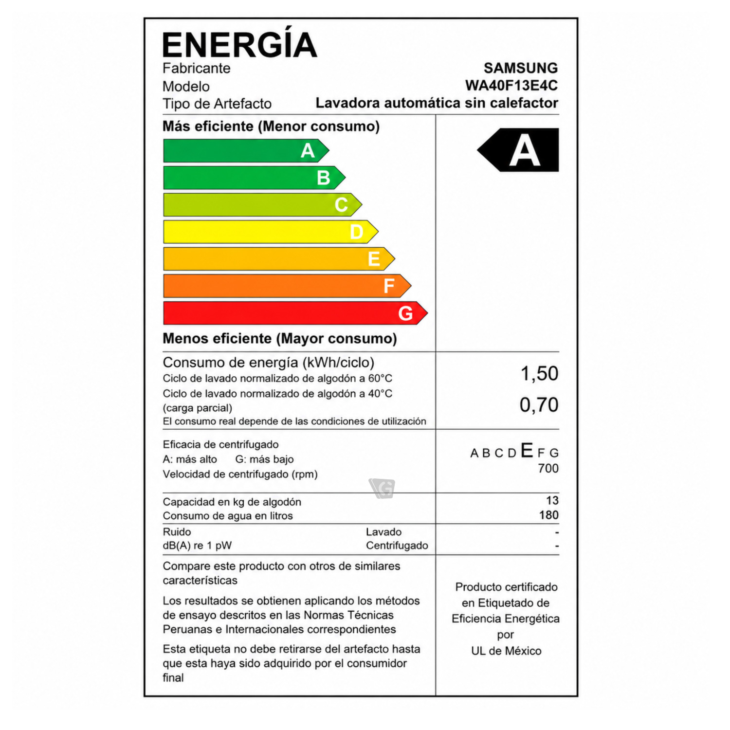 LAVADORA ECOBUBBLE 13KG GRIS GRAFITO SAMSUNG WA40F13E4CPE - 10