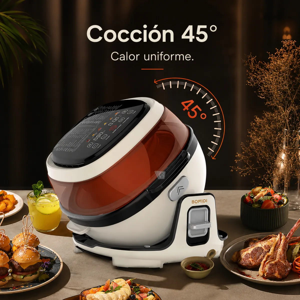 FREIDORA DE AIRE 6L BOMIDI AF01 BLANCO - 3