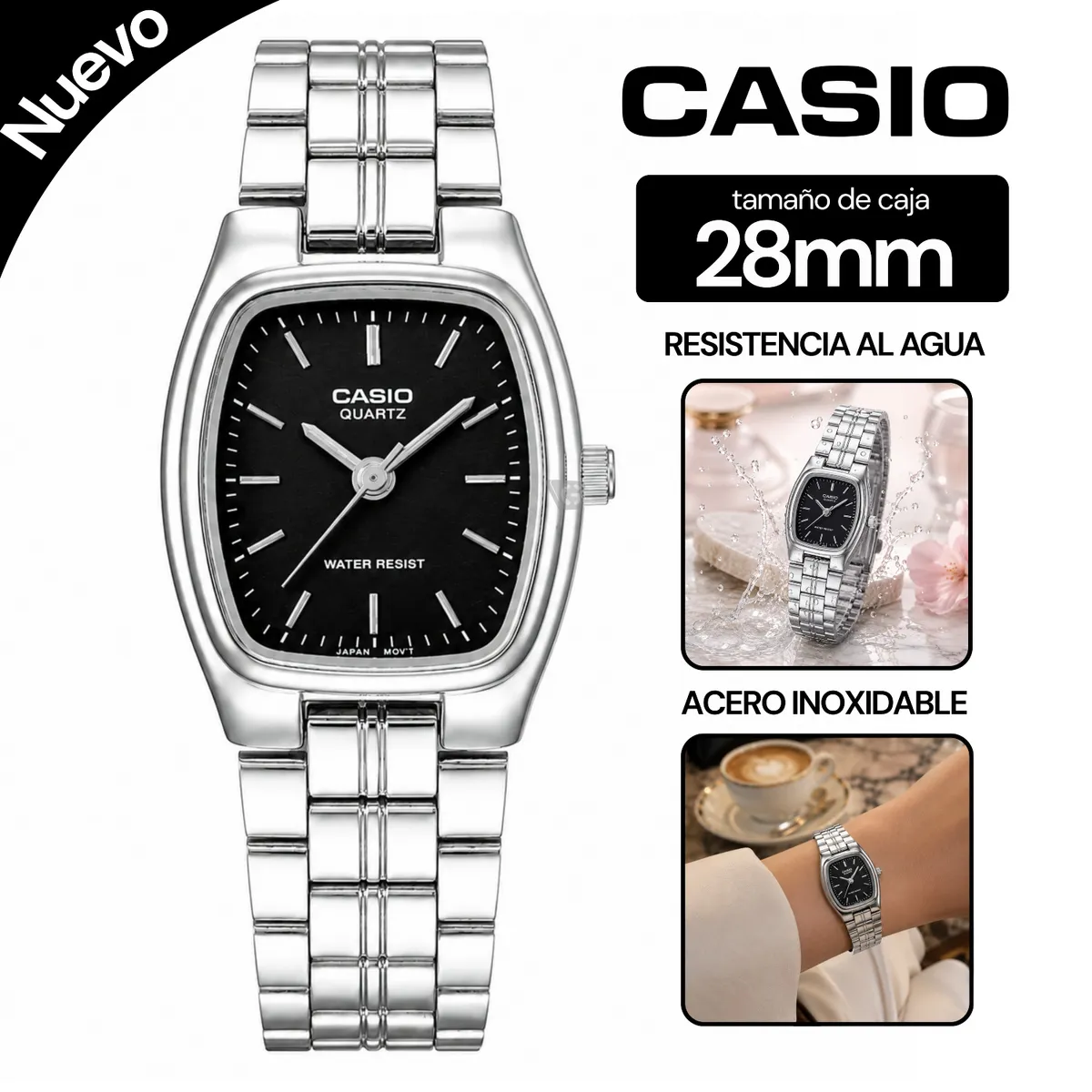 RELOJ CASIO PARA MUJER LTP-1169D-1A - 1