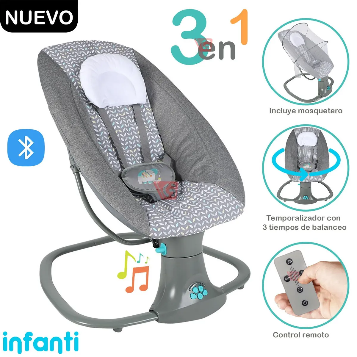 SILLA NIDO 3 EN 1 DELUXE INFANTI 08103 - 1