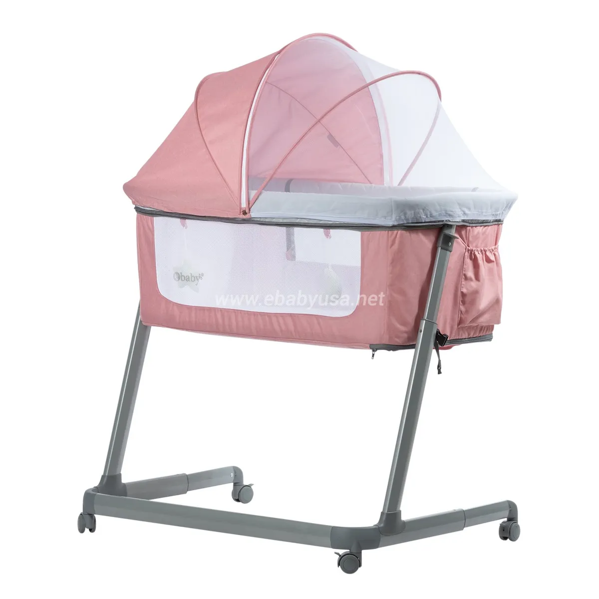CUNA COLECHO MARION DE LUJO ROSADO COD. 753-1 - 1