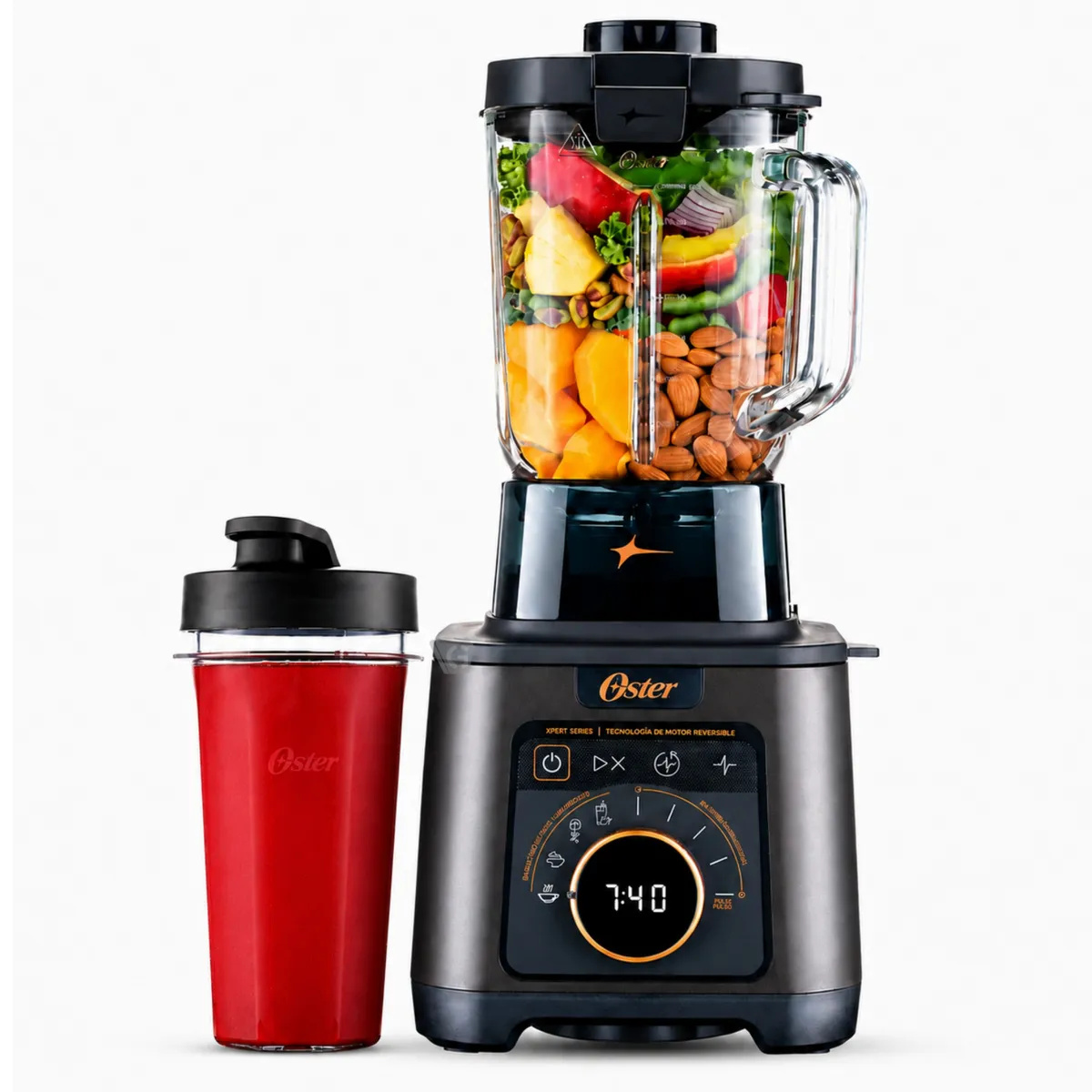 LICUADORA PROFESIONAL TITAN OSTER DE 2200 W CON 4 PROGRAMAS, 5 VELOCIDADES BLSTXT-XG - 2