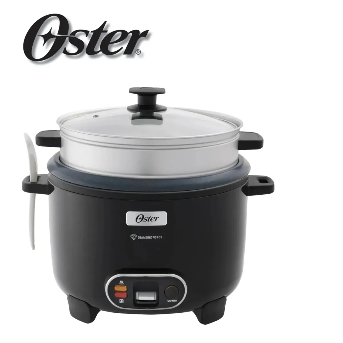 OLLA ARROCERA OSTER NEGRO DIAMONDFORCE 15 TAZAS CKSTRC15DFBLK - 1