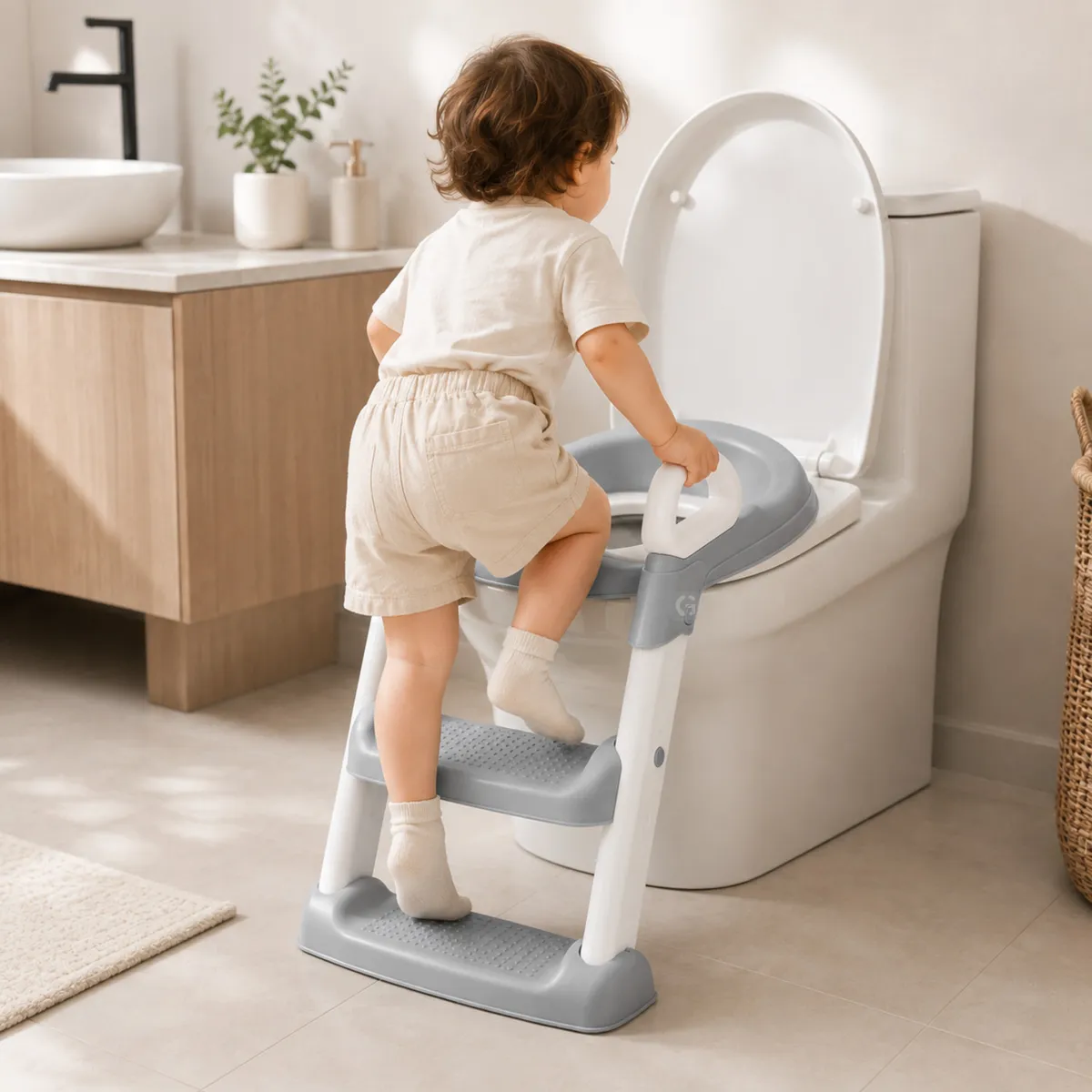 ESCALERA DE BAÑO EBABY - EB 903-1 GRIS - 5